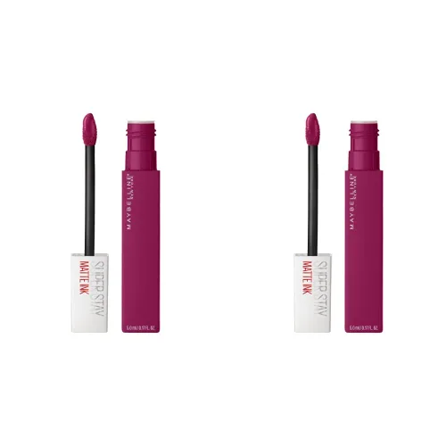 Miniatura 41 de Maybelline Super Stay Matte Ink Barra de Labios Líquida Maquillaje, Color de Alto Impacto de Larga Duración, Hasta 16H de Uso, Amazonian, Marrón 70