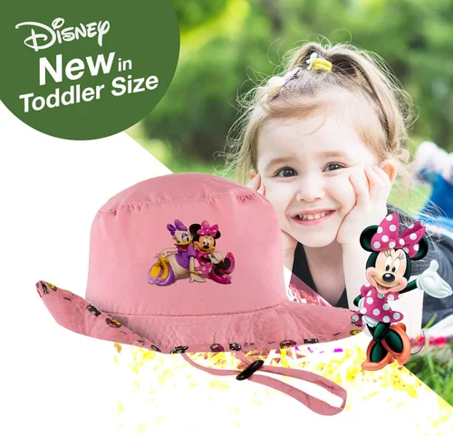 Miniatura 5 de Disney Minnie and Mickey Sun Boonie Sombrero para niñas y niños, 100% algodón
