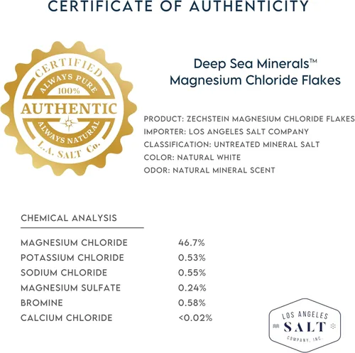 Miniatura 8 de LA SALT CO Deep Sea Minerals - Escamas de baño de magnesio, Zechstein en el interior, alternativa de baño natural a la sal de Epsom Baño de cuerpo