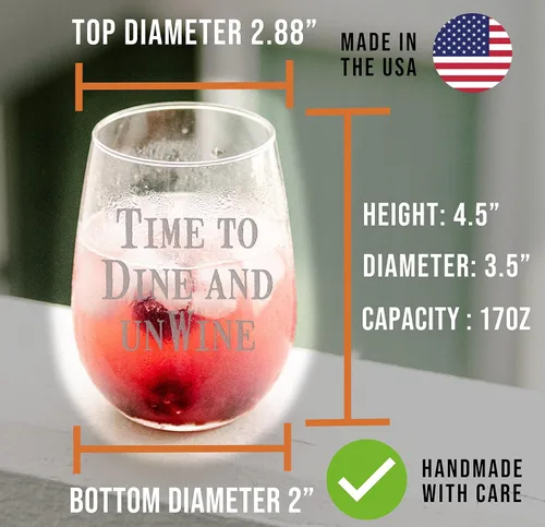 Miniatura 6 de Vaso de vino personalizado grabado para el Día de la Madre de 17 onzas sin tallo, regalos de vino para mujeres, regalos personalizados para mamá