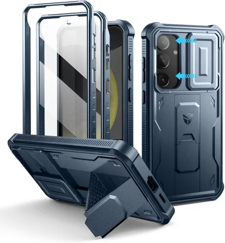 Miniatura 13 de Dexnor Funda para Samsung Galaxy S24 con Cubierta Deslizante Integrada para Cámara y Protector de Pantalla y Soporte, Funda Resistente a los Golpes