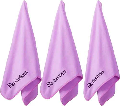 Miniatura 21 de Toallas de microfibra para gimnasio de tamaño grande súper suaves para ejercicio, fitness, deportes, entrenamiento, 380-GSM 15 pulgadas x 31