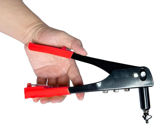 Miniatura 3 de Kit de pistola de remache de kayak, 18 remaches impermeables de triple agarre con juego de remachadores manuales de una sola mano, herramienta