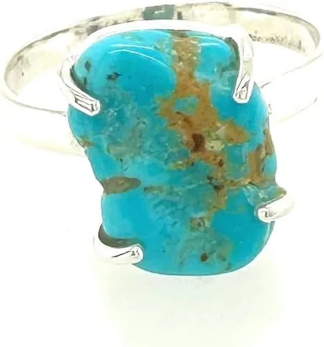 Miniatura 5 de Anillo de plata de ley 925 de la bella durmiente natural, tamaño 9.25