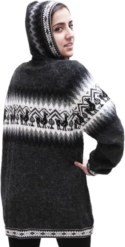 Miniatura 3 de Little Llamas - Sudadera con capucha de lana de alpaca
