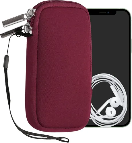 Miniatura 18 de kwmobile Funda universal para teléfono tamaño XS - 3,5/4 pulgadas - Funda de neopreno para teléfono inteligente con cremallera - Funda impermeable