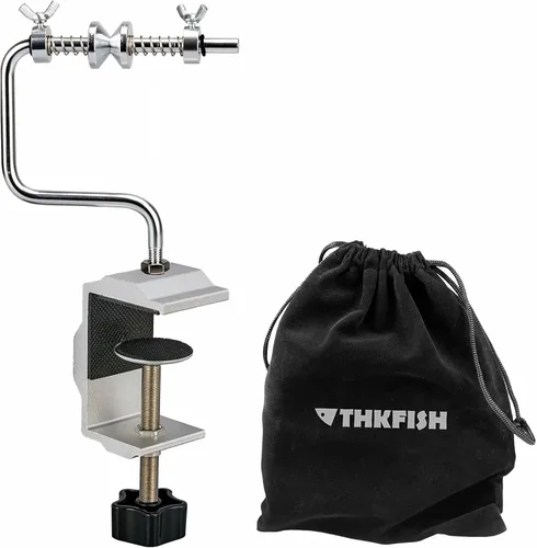 Miniatura 12 de THKFISH Carrete de línea de pesca Bobinador de línea de pesca Carrete de pesca Accesorios de pesca Ajustable Estable Portátil Carrete de línea