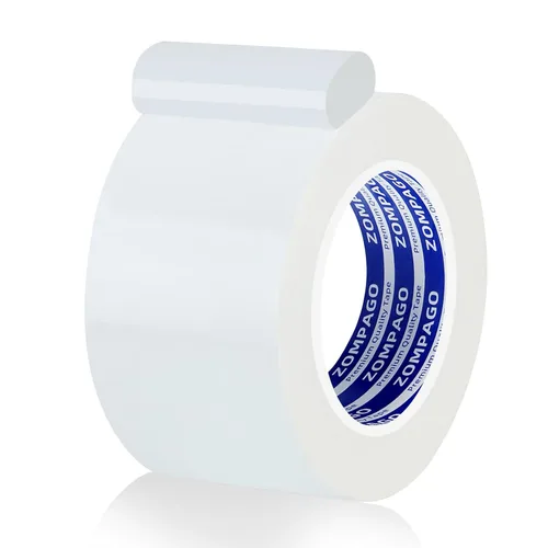 Miniatura 8 de ZOMPAGO Cinta adhesiva negra de alta resistencia, 1.8 pulgadas x 164 pies, fuerte adhesivo impermeable y resistente a los rayos UV, sin residuos