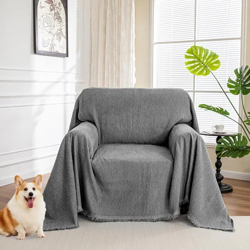 Miniatura 42 de MYSKY HOME Fundas para sillón, funda para silla reclinable, color beige, fundas de sofá para sofá modular en forma de L, fundas de sofá de gran