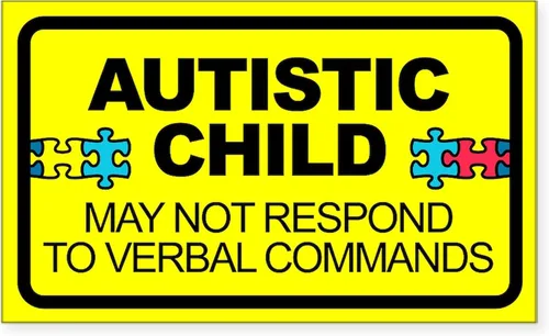 Miniatura 5 de CafePress Pegatina rectangular de alerta de autismo para parachoques