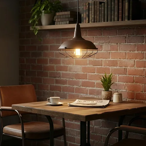 Miniatura 6 de DAYCENT Lámpara Colgante Estilo Granero Iluminación Colgante Enjaulada de Granja Lámpara Colgante de Alambre Metálico Industrial Accesorios