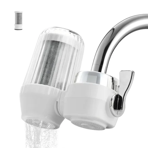 Filtro de agua para grifo del fregadero, filtro de agua del fregadero, reduce el cloro, la arena y los olores, purificador de agua de modo doble,