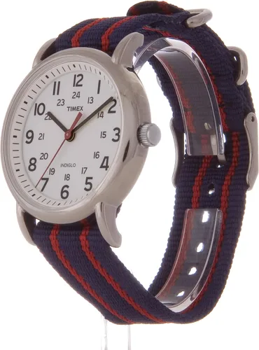 Miniatura 2 de Timex Reloj unisex Weekender de 1496in Negro Weekender Slip Through - Reloj de correa de nailon