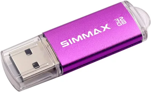 Miniatura 2 de SIMMAX Memory Stick 32GB USB 2.0 Unidades Flash Thumb Drive Pen Drive (32GB Morado)
