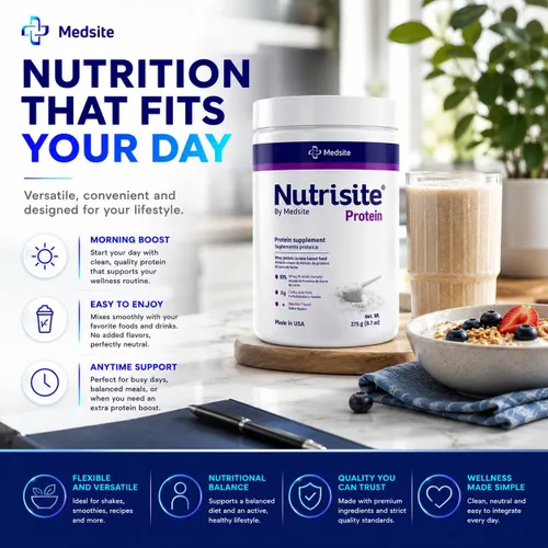 Miniatura 6 de Nutrisite Proteína de suero en polvo 90% – Proteína en polvo sin sabor para niños y adultos, cero carbohidratos, sin gluten y sacarosa, fácil