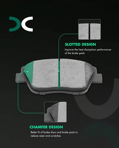 Miniatura 7 de SCITOO Kit de freno delantero Rotores de freno delantero y pastillas de freno de cerámica para Hyundai Sonata 2009-2015, 2011-2016 para Kia Optima