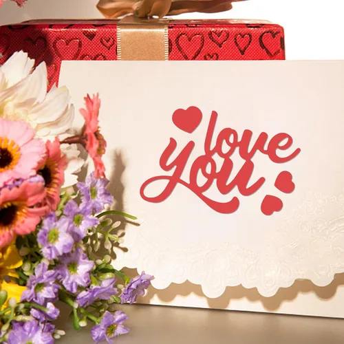 Miniatura 5 de INFUNLY 15 piezas troqueladas de palabras para hacer tarjetas, bendición, palabra, troqueles de corte de metal, felicitaciones, troquelados, feliz