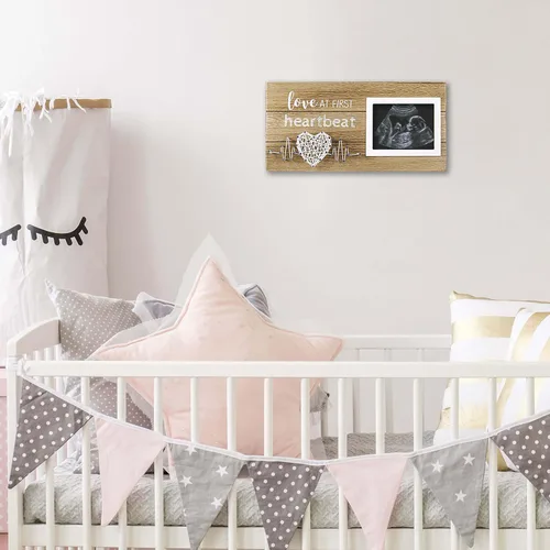 Miniatura 3 de VILIGHT Regalos para Nuevas Mamás - Anuncios de Embarazo Regalos de Revelación de Género para Bebés - Marco de Fotos de Sonograma Amor en el Primer
