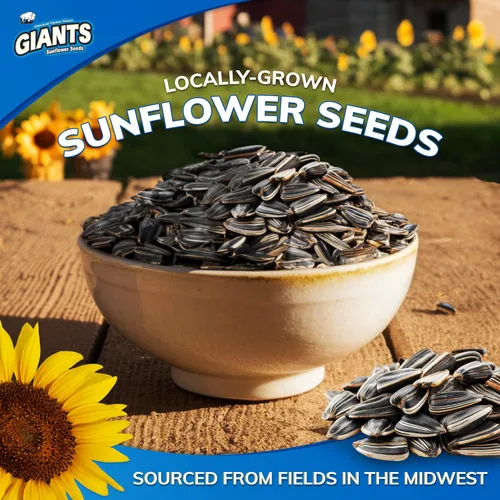Miniatura 3 de GIANTS Semillas de girasol originales - Semillas de girasol para comer, Semillas de girasol al por mayor, ligeramente saladas para comer