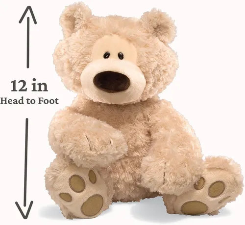 Miniatura 4 de GUND Philbin - Oso de peluche clásico, animal de peluche prémium para edades de 1 año en adelante, beige, 12 pulgadas