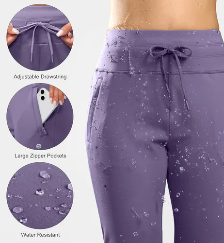 Miniatura 63 de G Gradual Pantalones deportivos con forro polar para mujer, de cintura alta, resistentes al agua, térmicos, para invierno, correr, senderismo