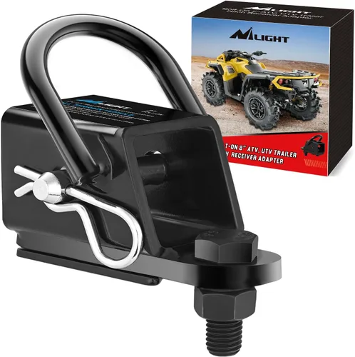 Miniatura 15 de Nilight Soporte de enganche múltiple 3 en 1 ATV UTV con bola de 2 pulgadas nominal de 2000 libras, se adapta a la correa del cabrestante receptor