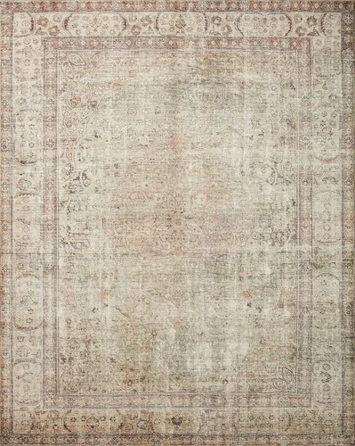 Loloi Colección Margot MAT-01 Antiguo/Salvia 5'-0" x 7'-6" Alfombra de área con CloudPile, alfombra grande con patrón fácil de limpiar y sin