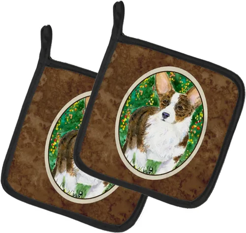 Miniatura 189 de Caroline's Treasures SS8617PTHD - Juego de soportes para ollas de cocina resistentes al calor, almohadillas calientes para horno para cocinar, Husky
