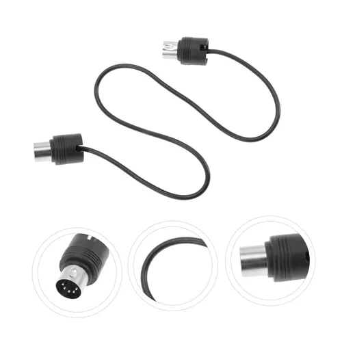 Miniatura 7 de Toyvian Sound Card Midi Cable Adapter 5 Pin, Instrument Midi Cables with USB Audio Cable and Microphone Cable Extension