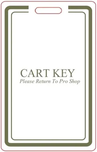 Etiquetas para llaves de carrito de golf (paquete de 10)