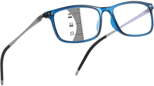 Miniatura 8 de SKYOAK Superb Extremely Light Progressive Multifocus Aluminum Arm TR90 Frame Blue Light Multifocal Readers