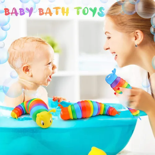 Miniatura 4 de Cevioce Juguete de Babosa para Ansiedad, Juguetes Sensoriales para Niños y Adultos, 3 Piezas de Juguetes Sensoriales para Autismo para Niños
