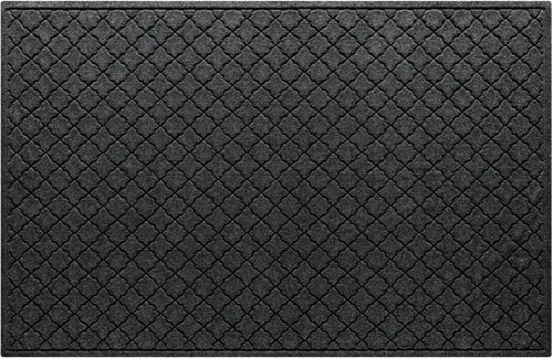 Bungalow Flooring Waterhog - Tapete para puerta, 4 x 6 pies, fabricado en Estados Unidos, duradero y decorativo, antideslizante, interior/exterior,