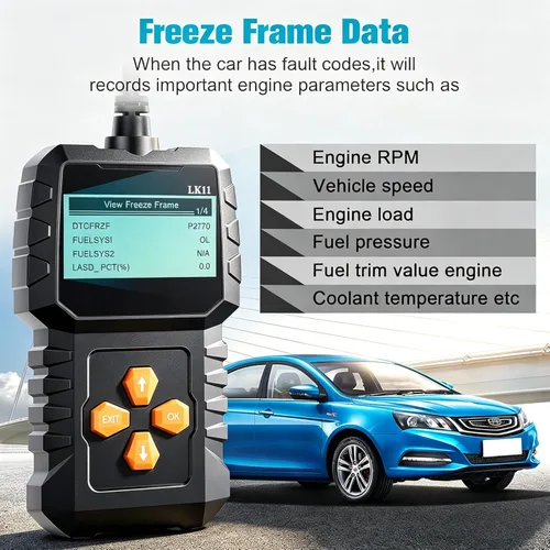 Miniatura 4 de Escáner OBD2 de Configuración Fácil Plug-Play: Lector de Códigos Profesional para Borrar y Restablecer Códigos de Error del Motor, Herramientas
