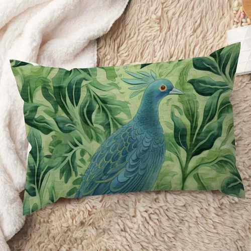 Miniatura 29 de ArogGeld Funda de cojín lumbar asiática de estilo chinoiserie, de lino marrón, pájaro y flor, funda de almohada asiática para sala de estar, A-6