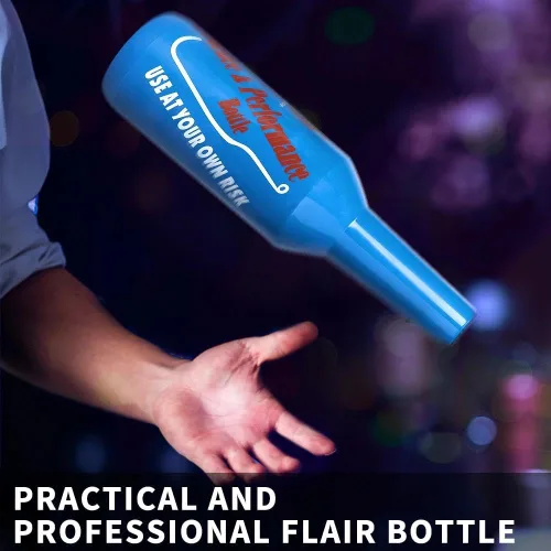Miniatura 4 de 1 botella Flair de práctica de barman botellas de práctica de 25 oz/25.4 fl oz Blue Flair Kit de Bartending Bar de entrenamiento de rendimiento