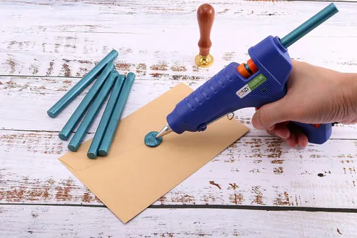 Miniatura 4 de Yoption 15 barras de cera para sellar pistola de pegamento para sello de cera, ideal para invitaciones de boda, sobres, tarjetas, ideas de regalo