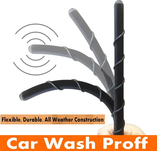 Miniatura 4 de Antena flexible de goma en espiral de 7 pulgadas para Kia Soul (2009-2019), antena Kia Soul EV (2015-2019), a prueba de lavado de autos, reemplazo