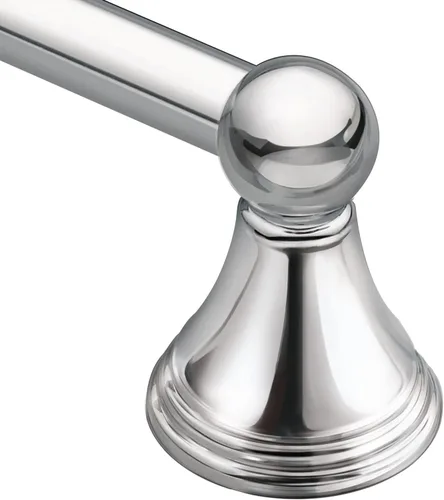 Miniatura 15 de Colección Moen Preston Soporte para Papel Higiénico de Un Solo Poste Níquel Cepillado Resistente a Manchas, Soporte para Rollo de Papel Higiénico