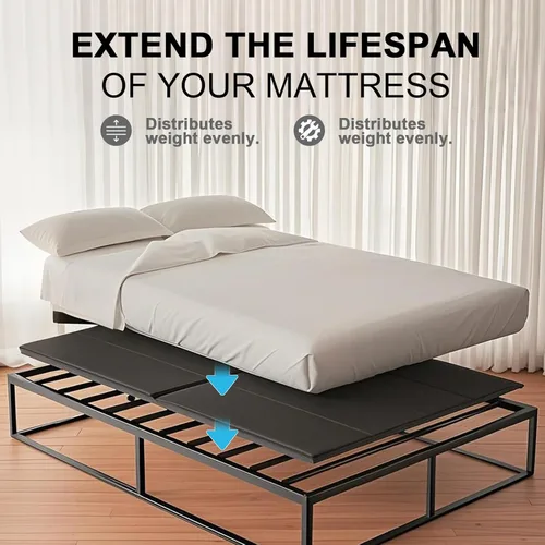 Miniatura 5 de Imperius Caja de Resortes Plegable, 10MM, Soporte de Cama para Fideos Planos, Tamaño Individual 38x75" Ligera y Delgada, Transpirable, Minimiza