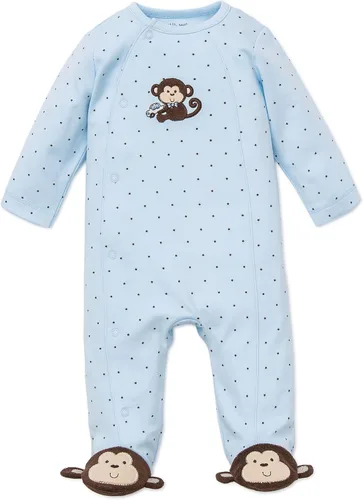Little Me Footie Pajamas Cotton Baby Sleepwear Boys and Girls Footed Sleeper