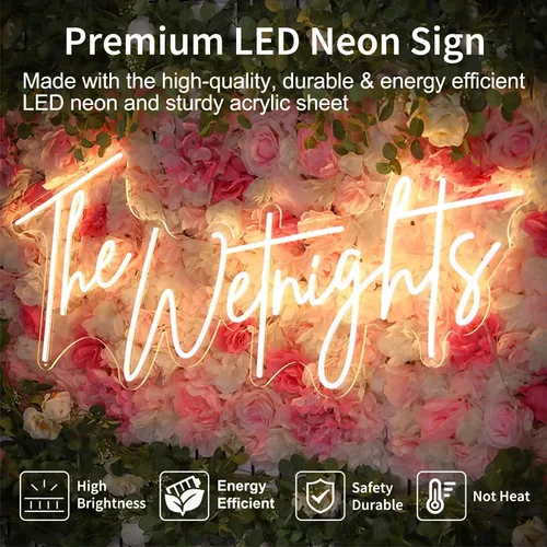Miniatura 3 de Letrero de neón con nombre personalizado para pared, luces LED de neón personalizables, letras personalizables iluminadas, letreros iluminados