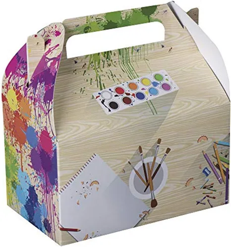 Miniatura 11 de Hammont Cajas de papel (10 unidades) - Cajas de galletas para regalos de fiesta, bonitos diseños, perfectas para fiestas y celebraciones, 6.25 x