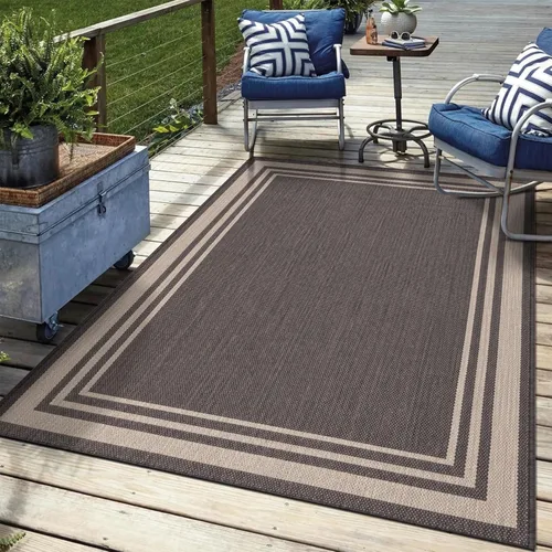 Miniatura 33 de Keen Home Design Alfombra para Terraza al Aire Libre - 5x8 Lavable para Interior/Exterior para Patio, Cocina, Balcón, Playa, Jardín, Terraza y Trend