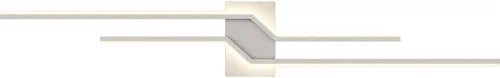 Aplique de pared LED moderno de 40" para interior, ideal para inquilinos. Tira larga de 35 W, regulable, Color Negro. Diseño minimalista con luz