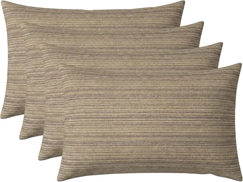 Miniatura 32 de RSH DECOR: Sunbrella - Juego de 4 almohadas lumbares, 20 x 12 pulgadas, tela de rendimiento resistente al agua y a la decoloración, fundas
