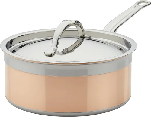 Miniatura 17 de Hestan - Colección CopperBond - Cacerola de cobre 100% puro, compatible con cocina de inducción, 1.5 cuartos