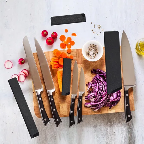Miniatura 7 de PATIKIL Fundas de plástico ABS para cuchillo de cocina de 10 pulgadas, paquete de 3 cuchillos, protector de filos, protector de cuchilla, funda