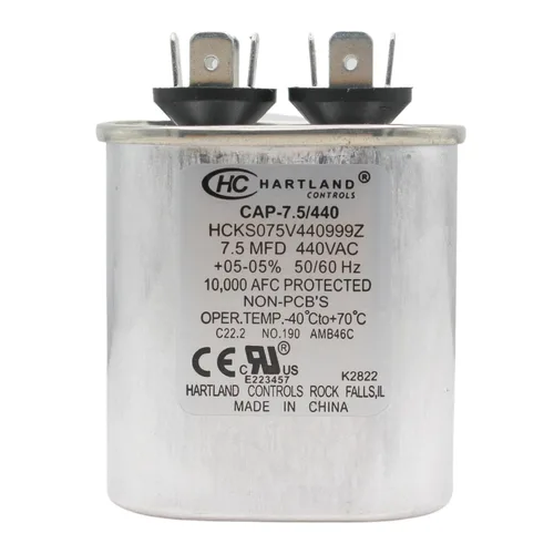 Miniatura 12 de HVAC Genius - Condensador de 5 condensadores MFD de 370 o 440 VCA 5uf de funcionamiento ovalado para motor de ventilador, condensador de soplador