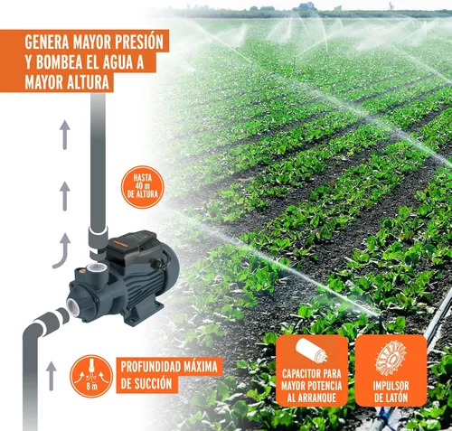 Miniatura 5 de Bomba periférica agua eléctrica 1/2 HP
